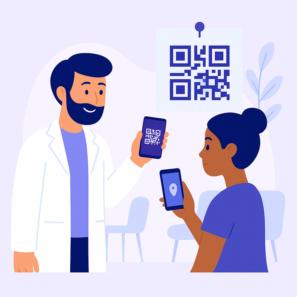 QR Code and Link Illustration
